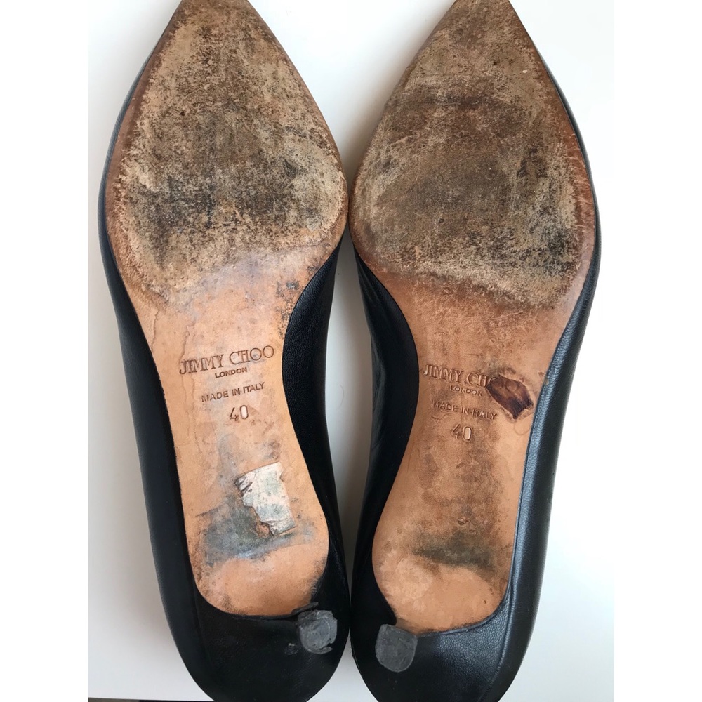 Jimmy Choo Classic Black Pointed Heels - Picture 7 of 7